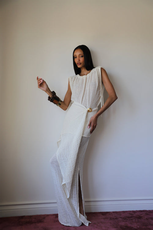 savannah morrow THALIA DRESS CREAM