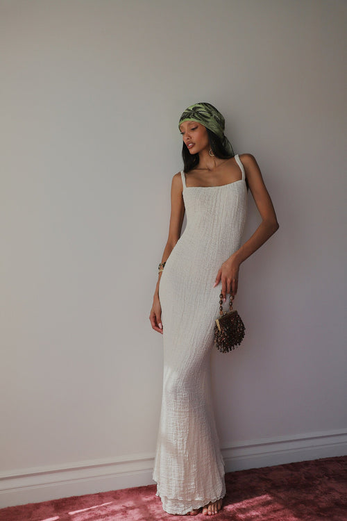 savannah morrow VELA DRESS CREAM