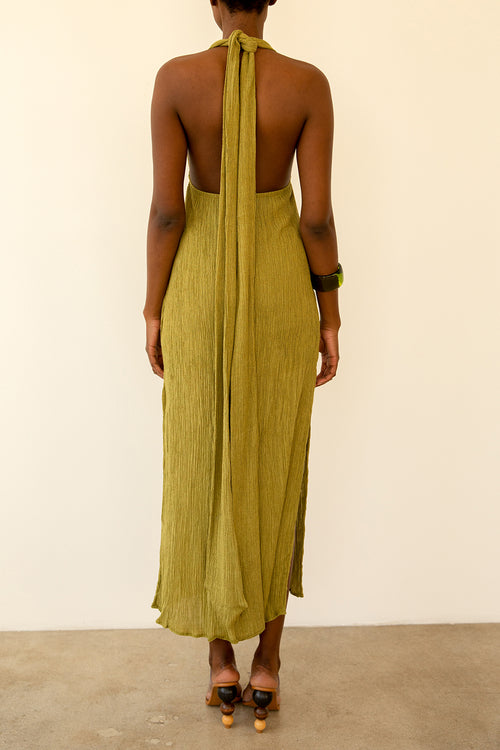 Savannah Morrow VERITA DRESS — AGAVE