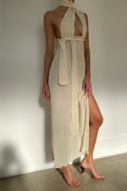 Savannah Morrow VERITA DRESS — IVORY