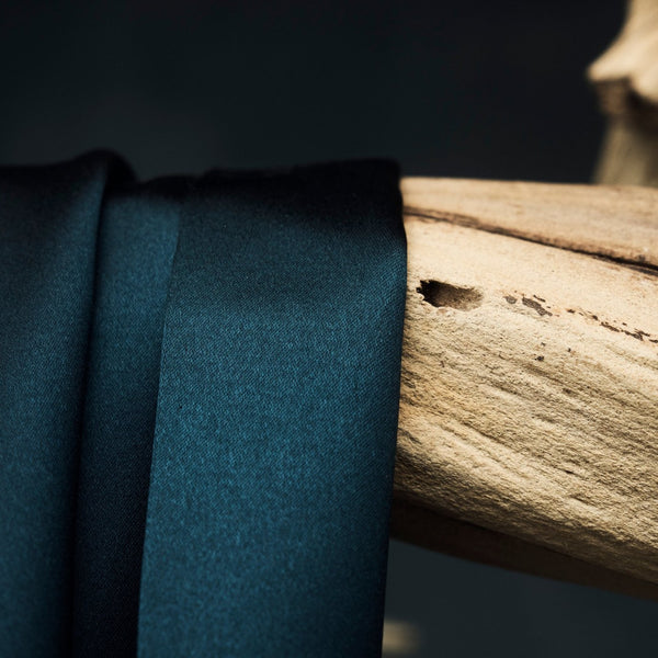 Savas The Crab Silk Scarf Indigo