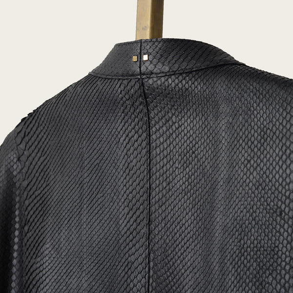 Savas The Crest Cafe Jacket Black Python