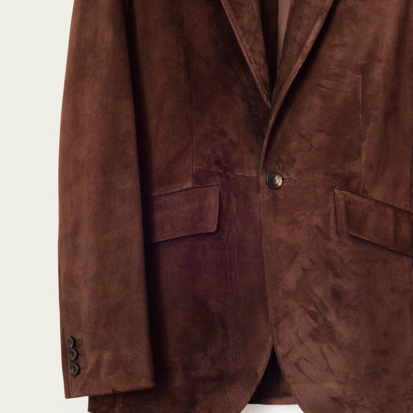 Savas The Nichols Jacket Hickory Calf Suede
