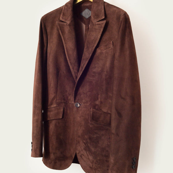 Savas The Nichols Jacket Hickory Calf Suede