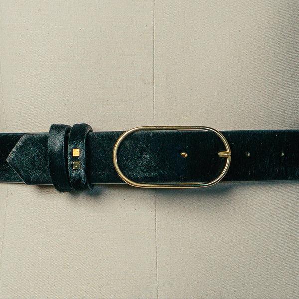 Savas The Woodmont Belt Black Hair Calf
