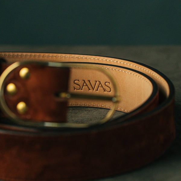 Savas The Woodmont Belt Rosewood