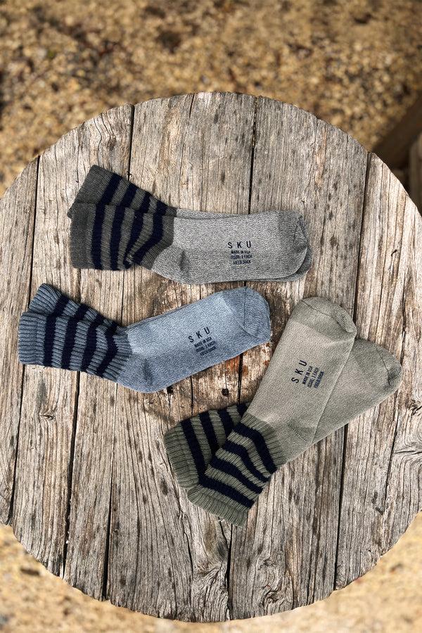 Save Khaki United 4 Bar Stripe Sock Bundle Old School
