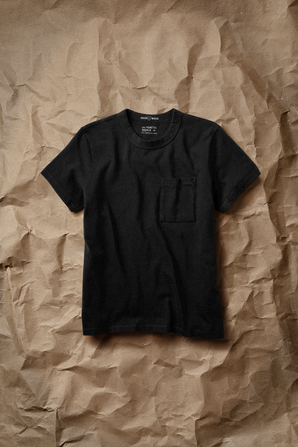 Save Khaki United American Jersey SS Pocket Tee Black