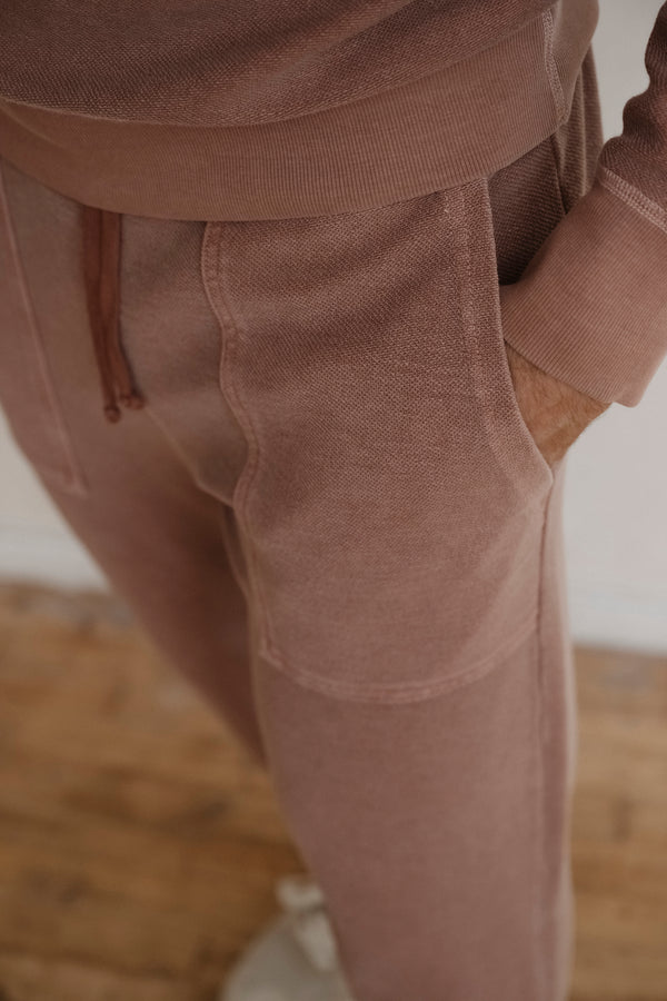 Save Khaki United American Twill Back Terry Sweat Pant Mocha