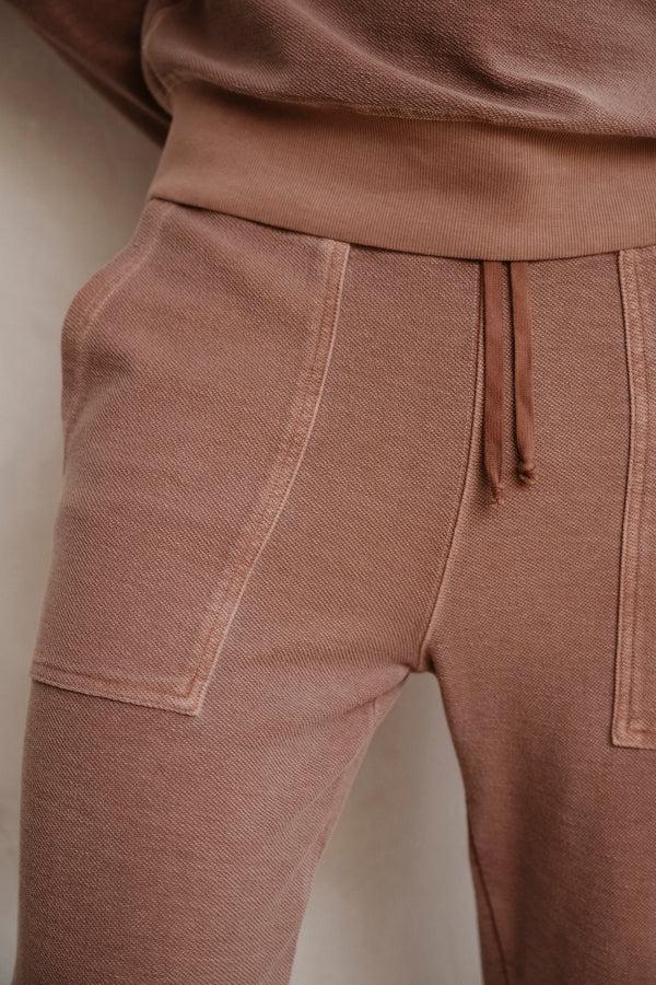 save khaki united American Twill Back Terry Sweat Pant Mocha