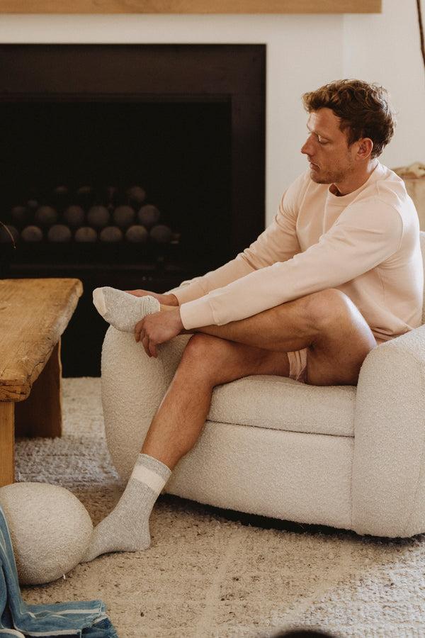 save khaki united Contrast Ragg Crew Sock Bundle Daily