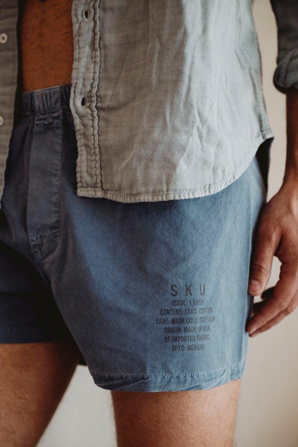 Save Khaki United Distressed Dye Field Boxers Union Blue