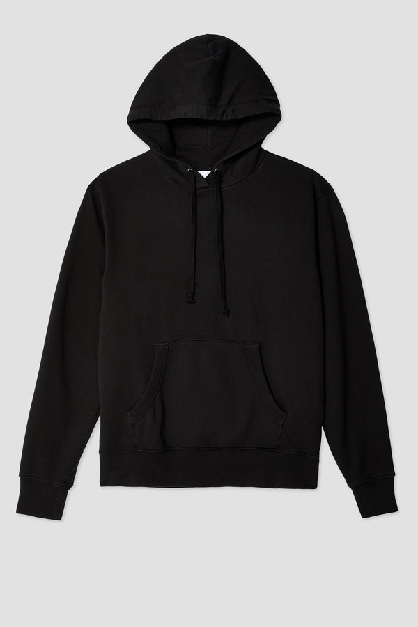 Save Khaki United L/S Supima Pullover Hooded Sweatshirt Black