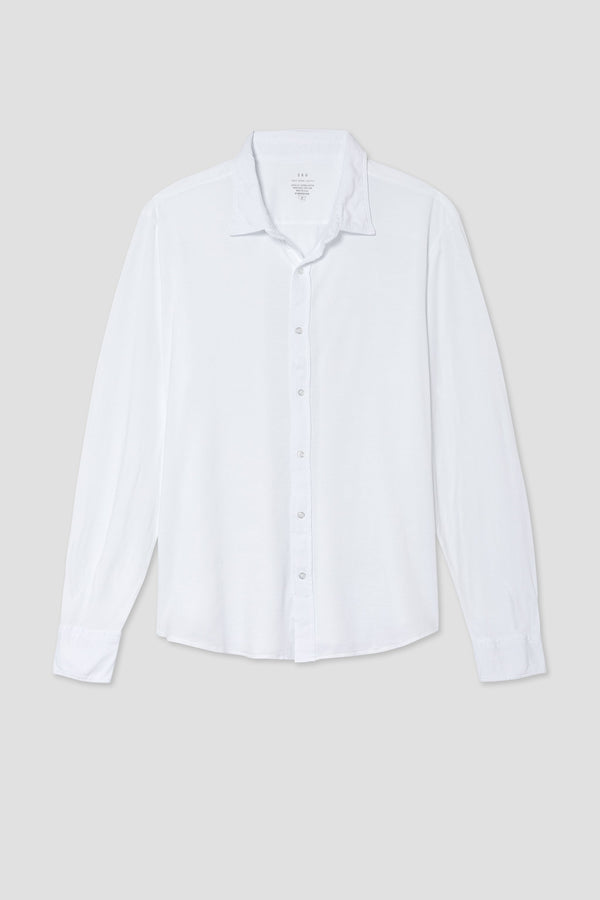 Save Khaki United Long Sleeve Supima Jersey Easy Shirt White