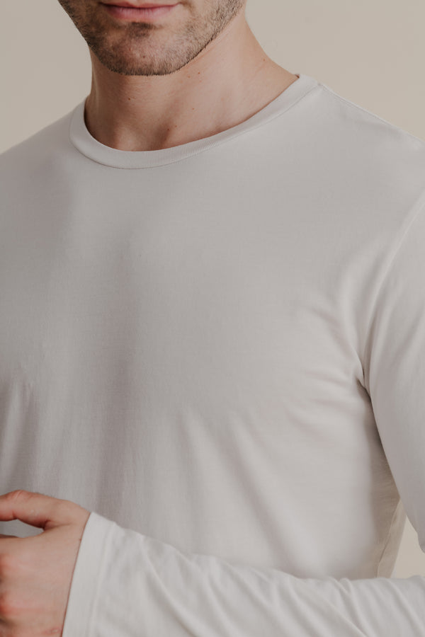 save khaki united LS Supima Jersey Crew Tee Surplus