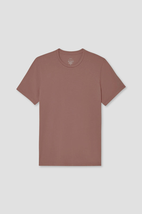Save Khaki United Men's Short Sleeve Supima Crew Tee Clay