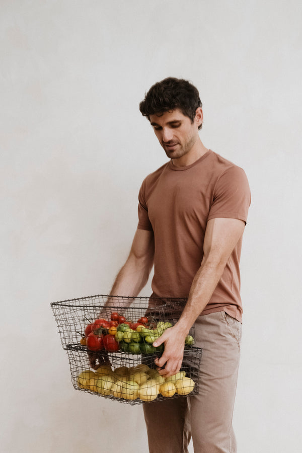 Save Khaki United Men's Short Sleeve Supima Crew Tee Harvest