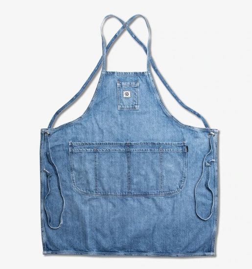 save khaki united Mi Cocina Classic Apron Raw Denim