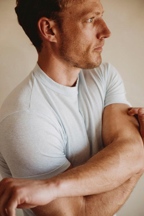 save khaki united Organic Cotton Hemp Lounge Tee Pistachio