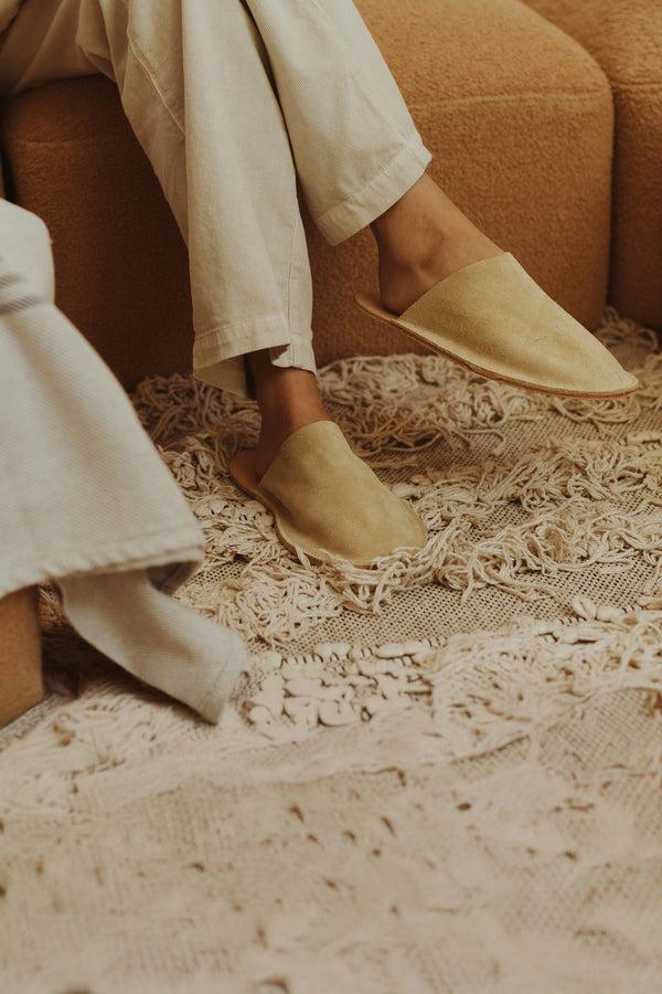 save khaki united Bar W.R. Room Slippers Natural