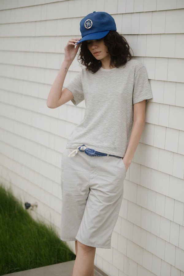 save khaki united Boyville Long Line Shorts Cement