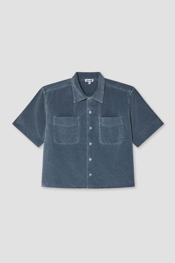 Save Khaki United Camp Cord Shirt Petrol