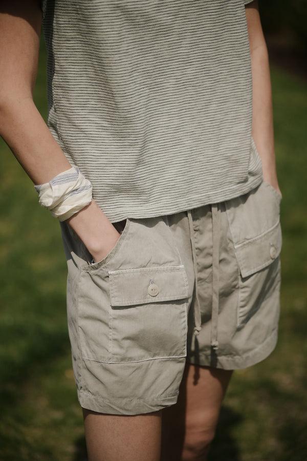 save khaki united Drawstring Fatigue Short Khaki