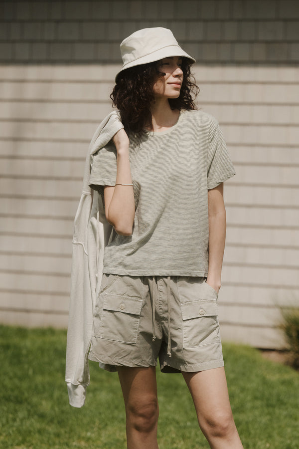 Save Khaki United Drawstring Fatigue Short Olive