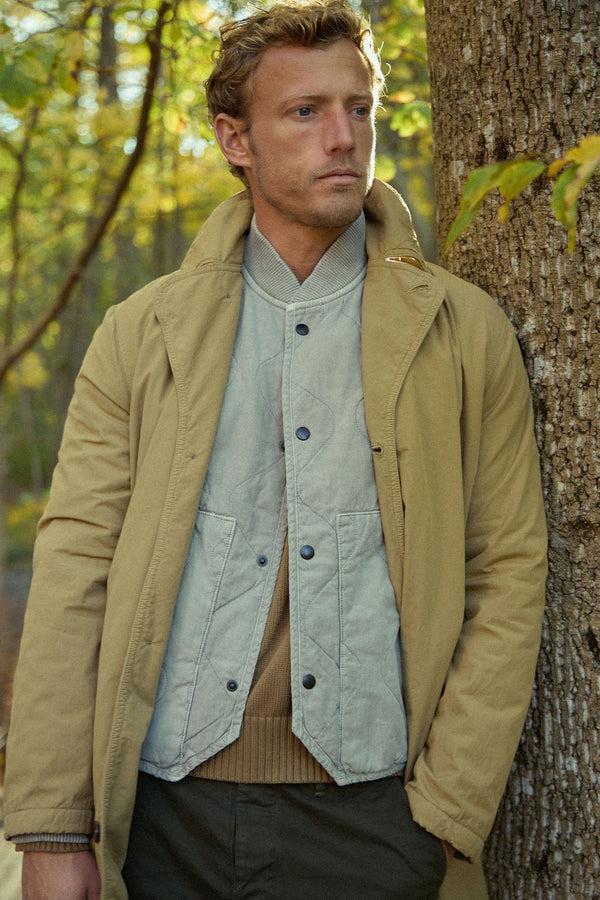 Save Khaki United Fleece Lined Trench Kraft