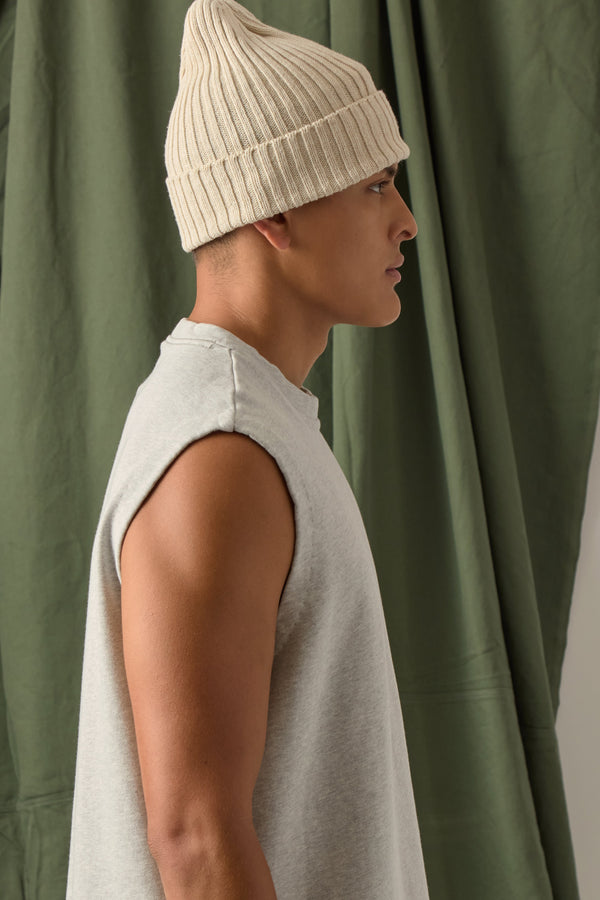 Save Khaki United Heather Muscle Tee Heather Grey