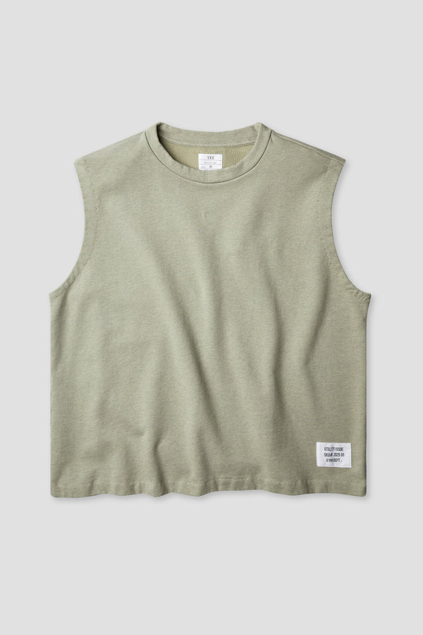 Save Khaki United Heather Muscle Tee Heather Grey