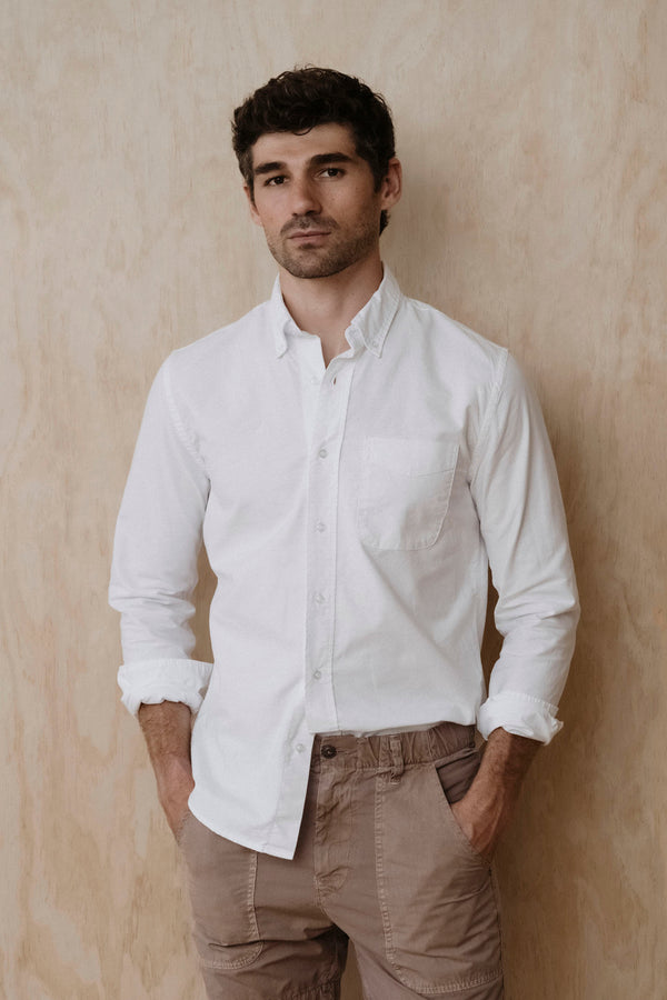 save khaki united LS American Oxford Shirt Olive