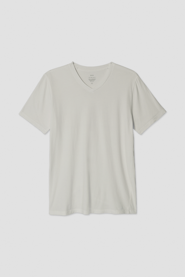 Save Khaki United Men's Supima V-Neck Tee Ash