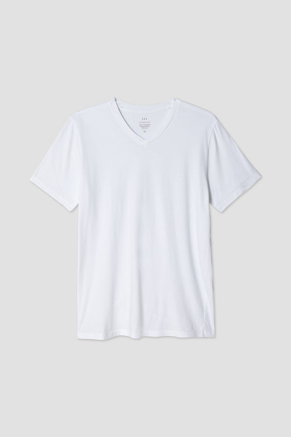 Save Khaki United Men's Supima V-Neck Tee White