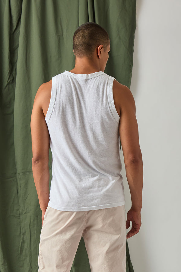Save Khaki United Organic Cotton Hemp Tank White