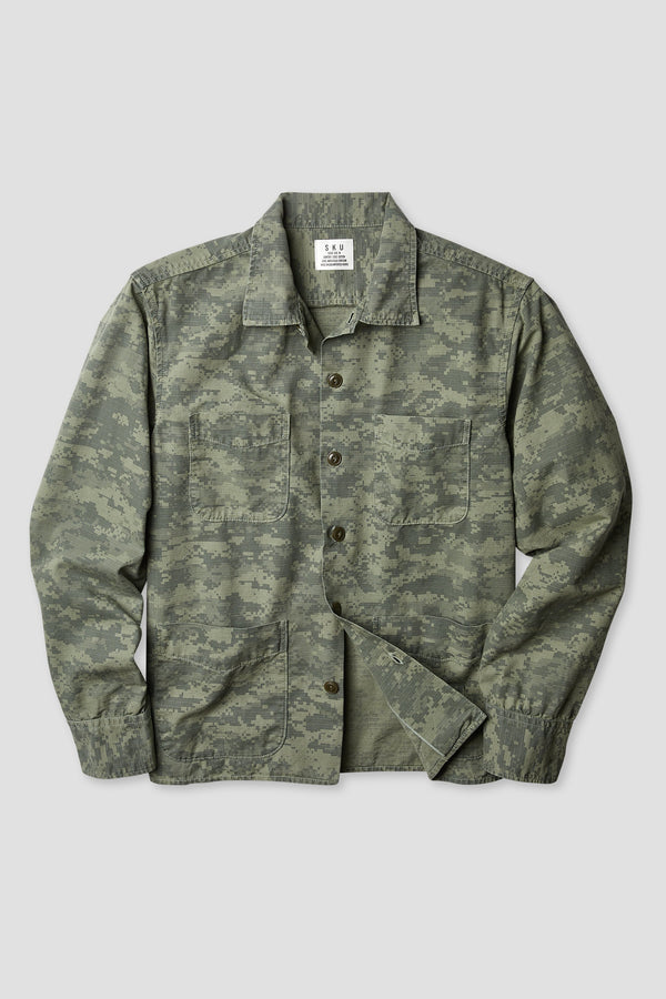 Save Khaki United Overdyed Camo Shirt Jacket Tent