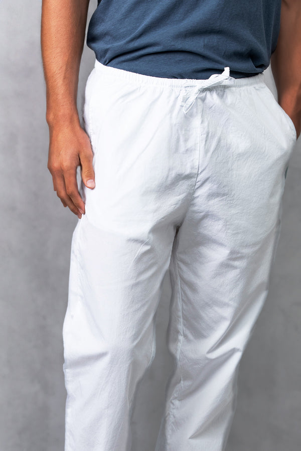 save khaki united Poplin Haven Pant White