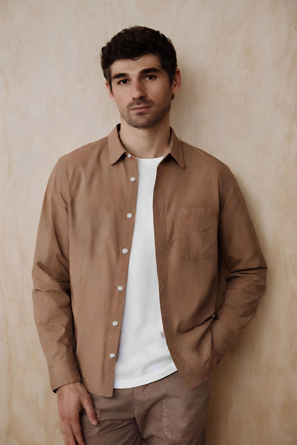 save khaki united Poplin Standard Shirt Bluestone