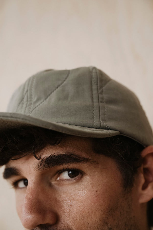 save khaki united Quilted Baseball Hat Black