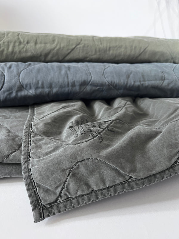 Save Khaki United Quilted Utility Throw Union Blue