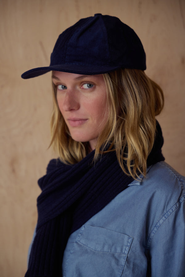 Save Khaki United Recycled Cashmere Scarf Navy