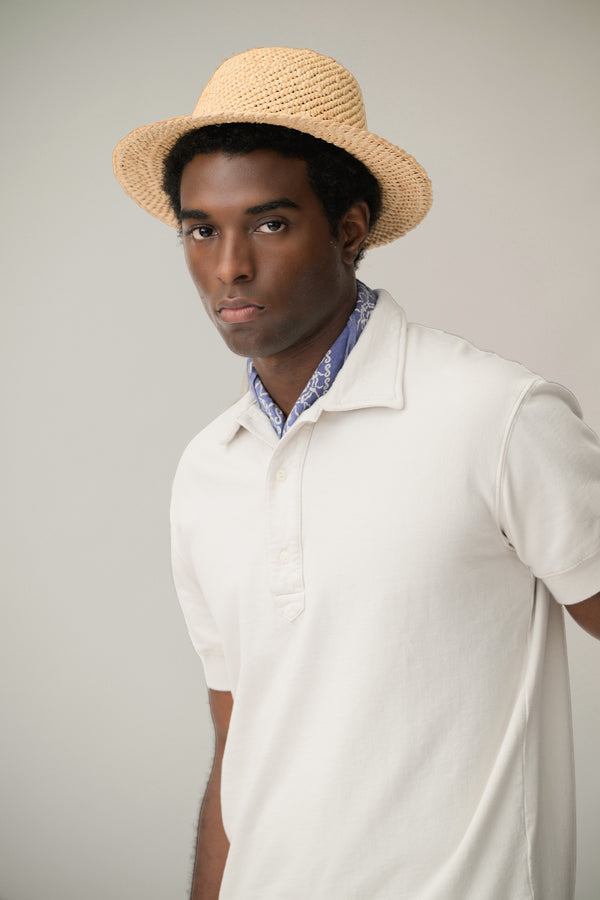 Save Khaki United S/S Supima Fleece Polo Basil