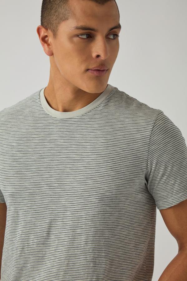 Save Khaki United SS Jersey Stripe Tee Ash