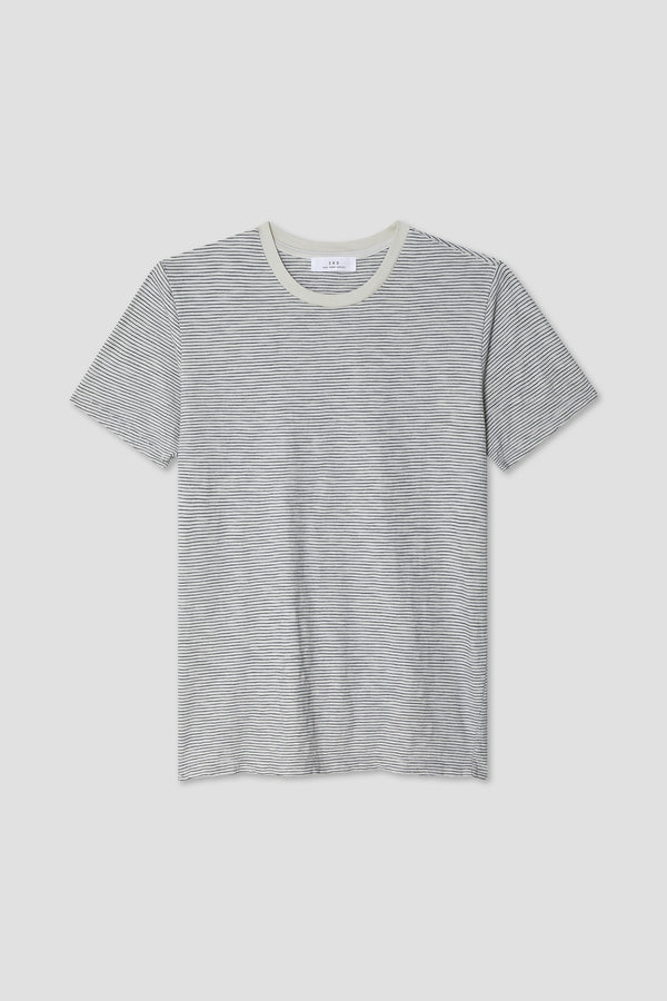 Save Khaki United SS Jersey Stripe Tee Lt Blue