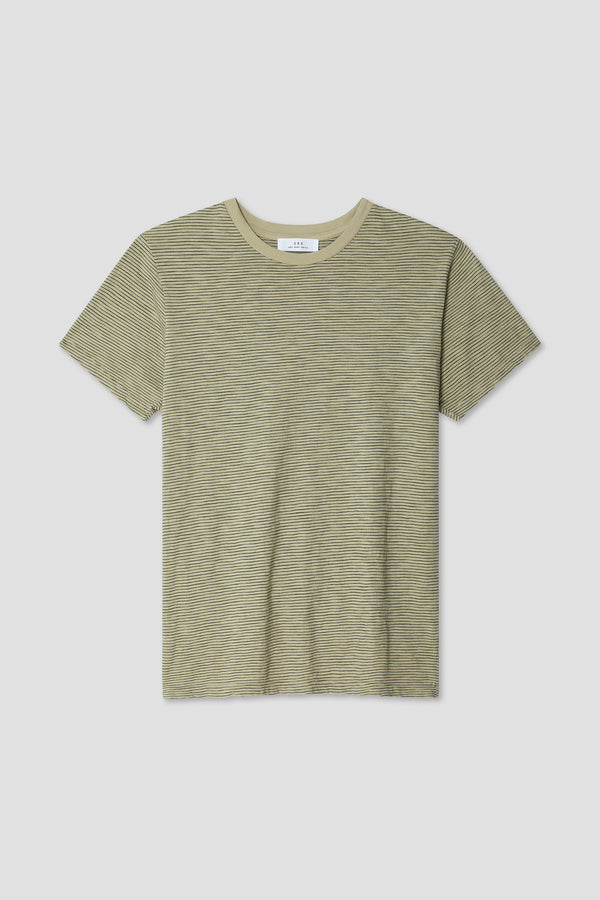 Save Khaki United SS Jersey Stripe Tee Lt Blue