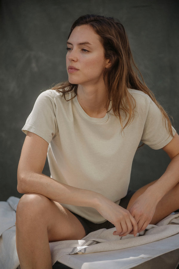 Save Khaki United SS Supima Boy Tee Ash