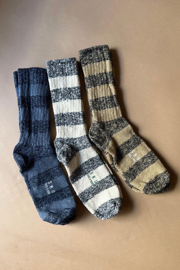 Save Khaki United Stripe Ragg Sock Bundle Ojai