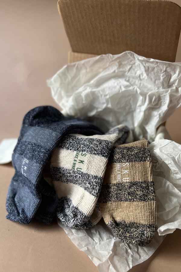 Save Khaki United Stripe Ragg Sock Bundle Park