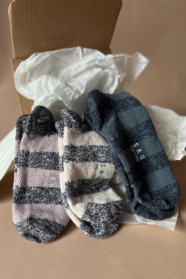 save khaki united Stripe Ragg Sock Bundle Park