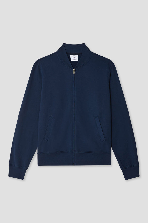 Save Khaki United Supima Zip Bomber Rye Grass